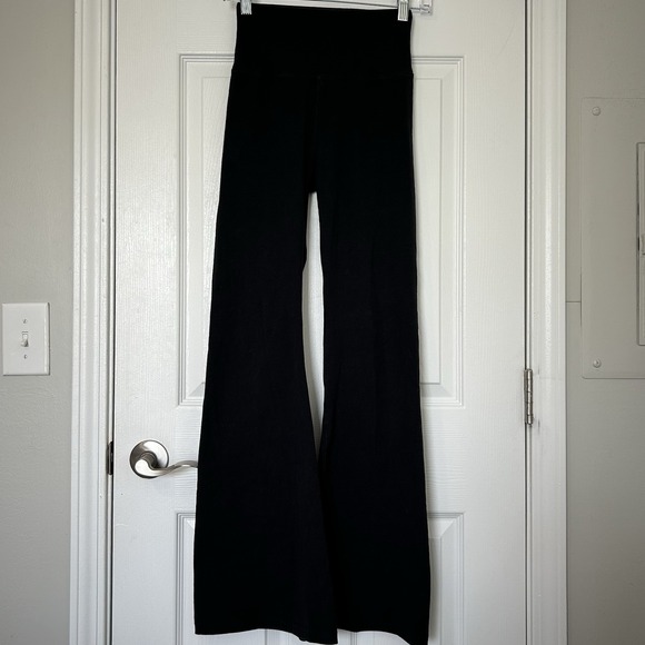 aerie Pants - Offline by Aerie OG Foldover Flare High Rise Black Leggings Athleisure Style